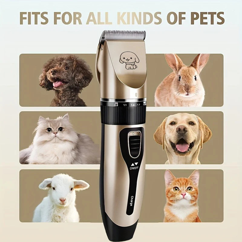 Pet Hair Trimmer Kit Electric Precision Clippers For Pets