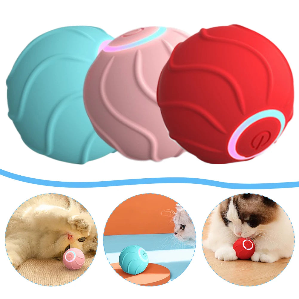 Cat Rolling Ball Toy USB Rechargeable Obstacle Avoidance