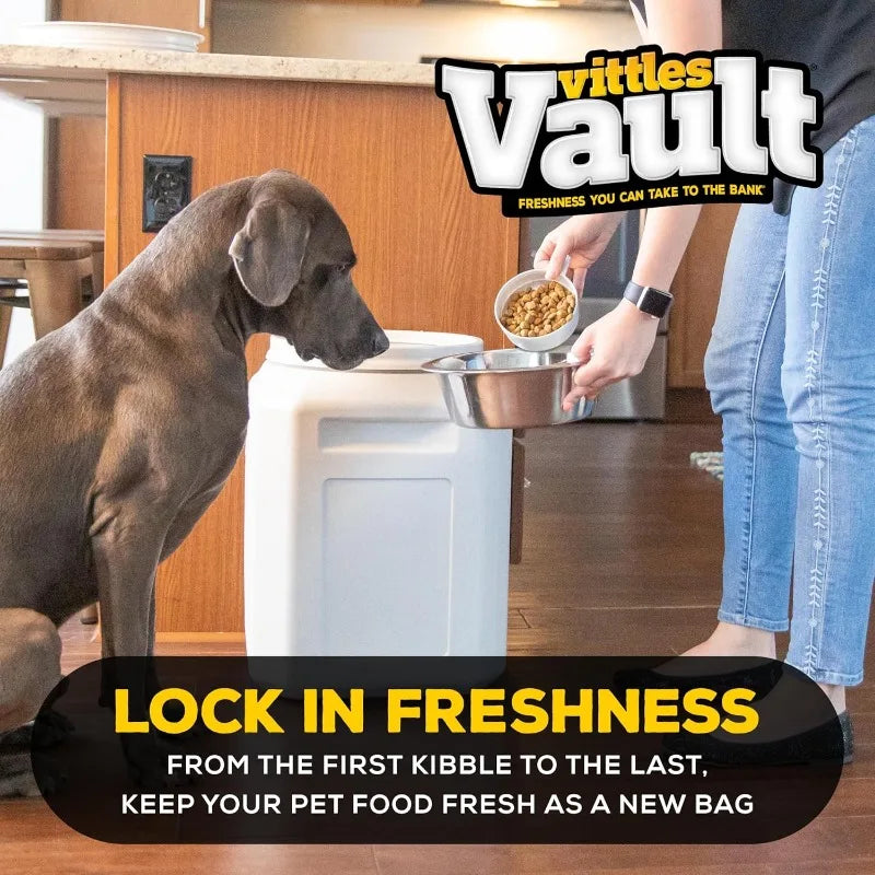 Vittles Vault Pet Food Storage Containers - Sealed Dog and Cat Food Storage Container, Fits up to 50lbs, Made in the USA