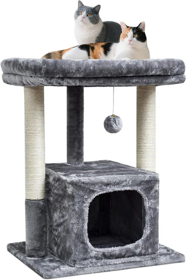 wooden cat tree