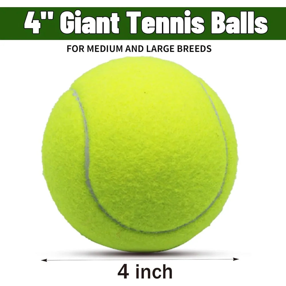 Magicorange Large 4 Inch Tennis Balls For Dogs Pack Of 6