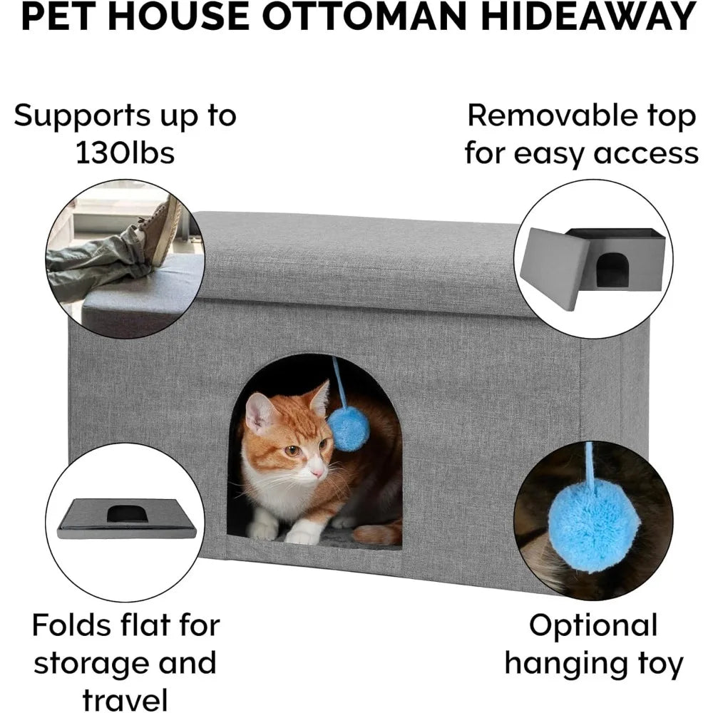 Storm Cat Condo Collapsible Pet House Indoor Cats And Dogs