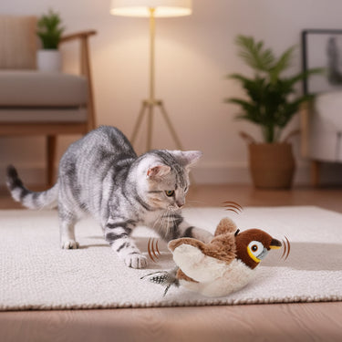 Interactive Flapping Bird Cat Toy