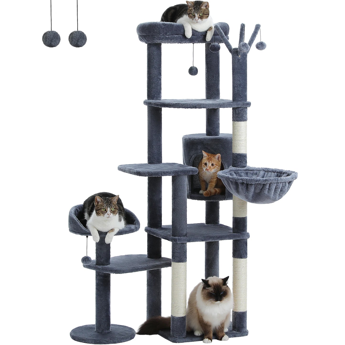 Cactus Tall Cat Tree Indoor Large Cats Multi Level Condo