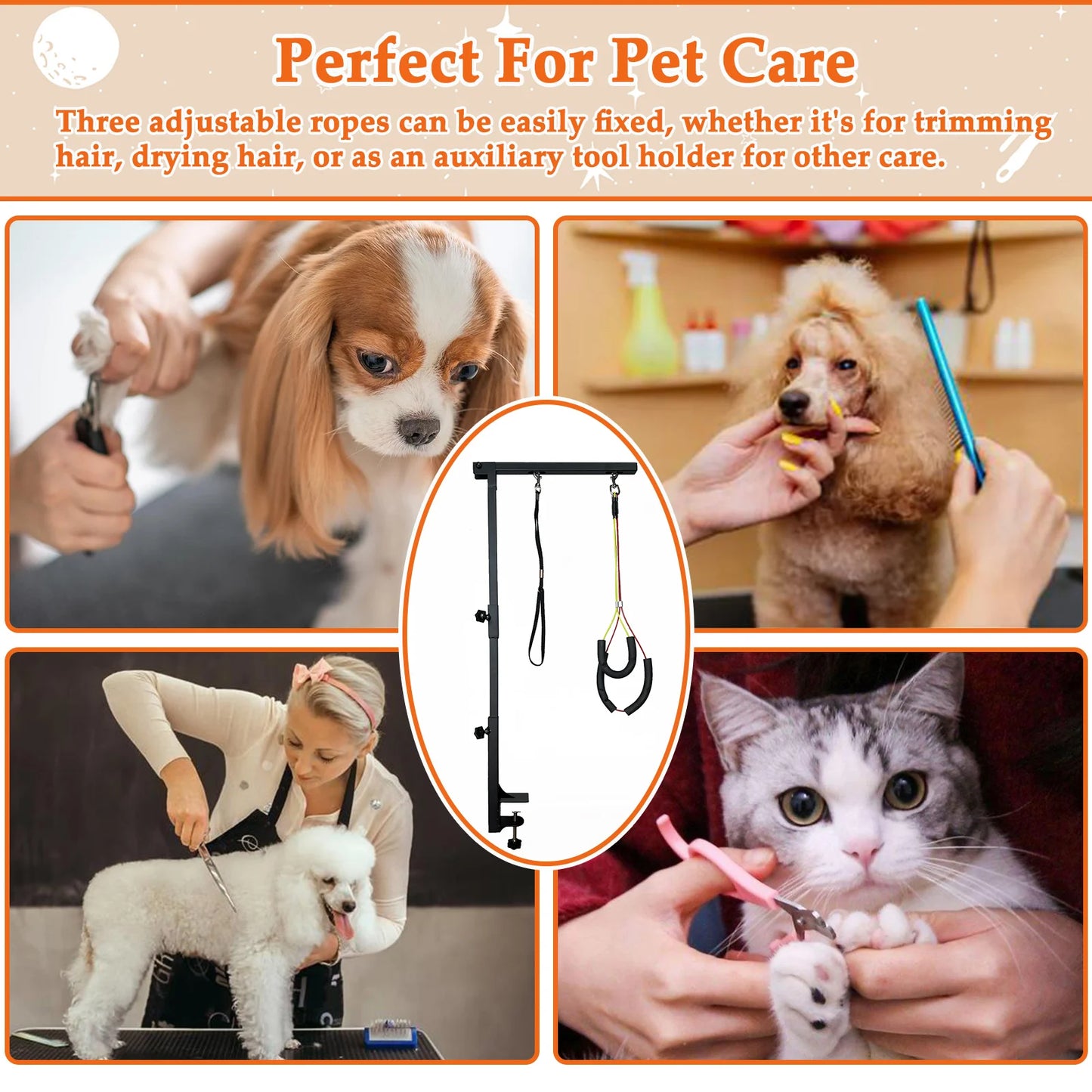 Height Adjustable Grooming Table Arm Small And Medium Dogs