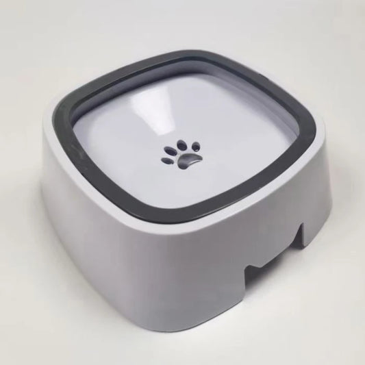 Non Slip Plastic Dog Water Bowl With Floating Filter Travel