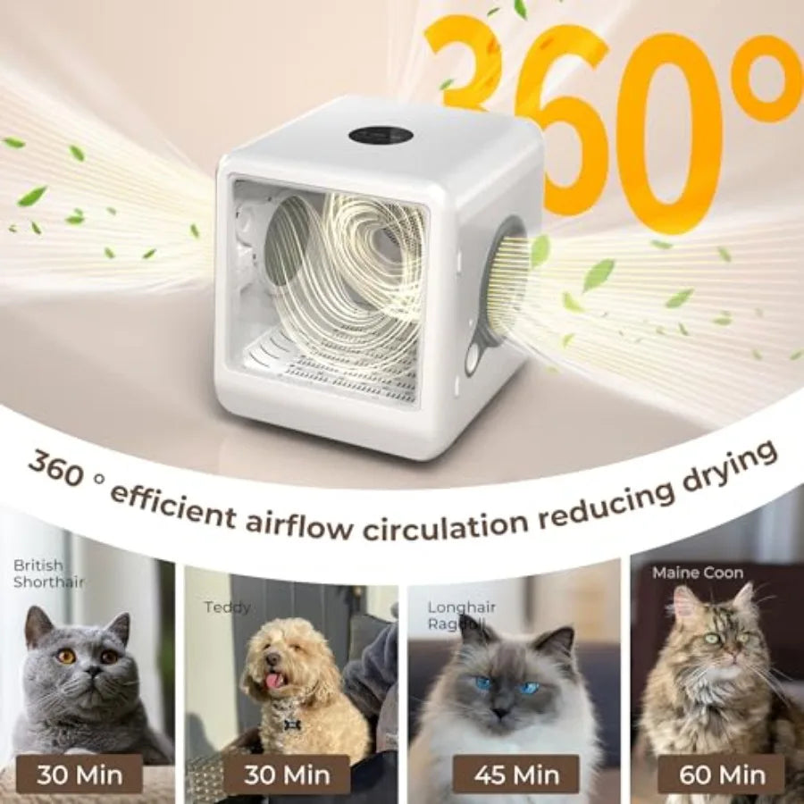 Automatic Pet Dryer Box for Cats and Small Dogs 65L