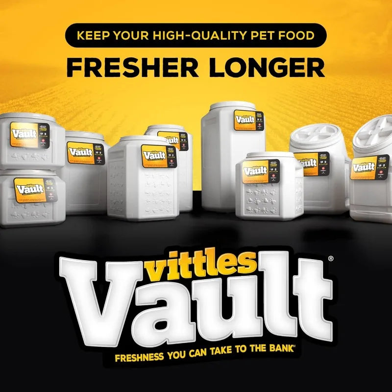 Vittles Vault Pet Food Storage Containers - Sealed Dog and Cat Food Storage Container, Fits up to 50lbs, Made in the USA