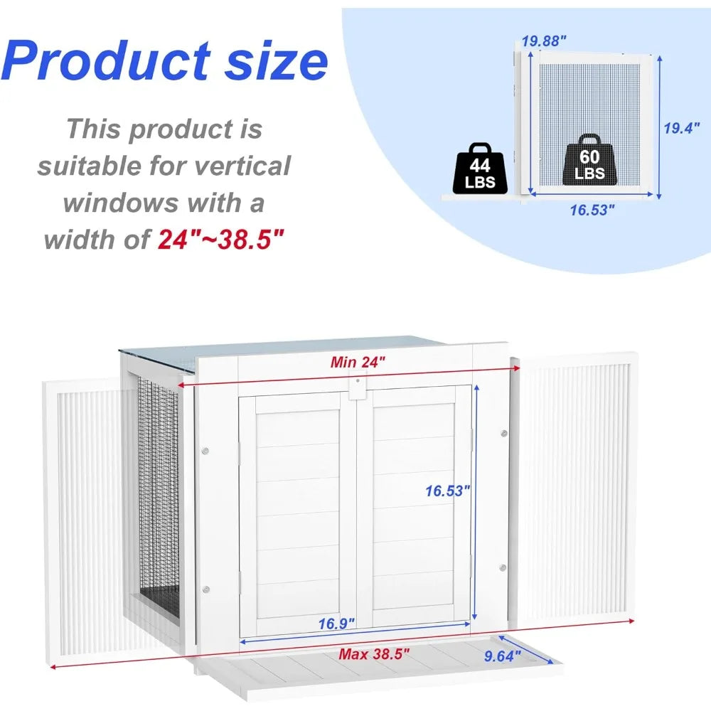 Cat Window Perch Catio Waterproof Top Fits 24 42 Inch