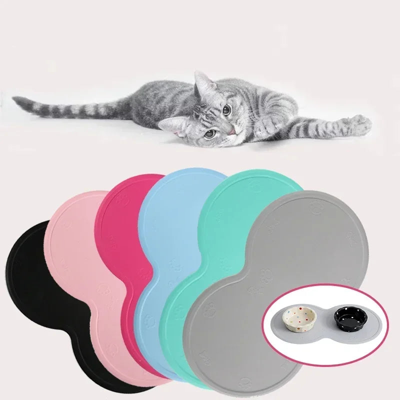 Cloud Shape Silicone Pet Feeding Mat for Dogs Cats 48x27cm