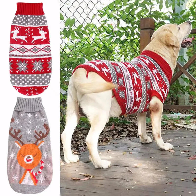 Christmas Pet Dog Sweater Coat XS XXL Autumn Winter Warm