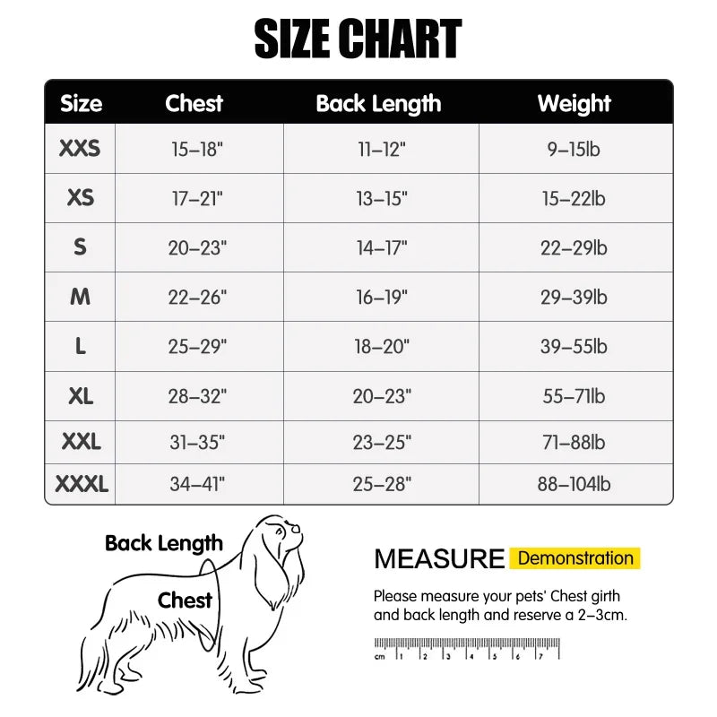 Recovery Shirt For Dogs Cats After Surgery Abdominal Wounds