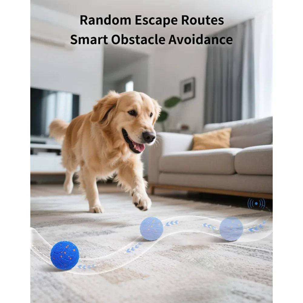 Interactive Dog Ball Toy Auto Bouncing Rolling Vibrating