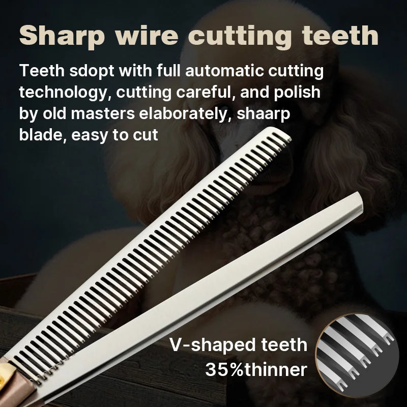 Fenice 7.5 Inch JP440C Pet Thinning Scissors 35 Percent