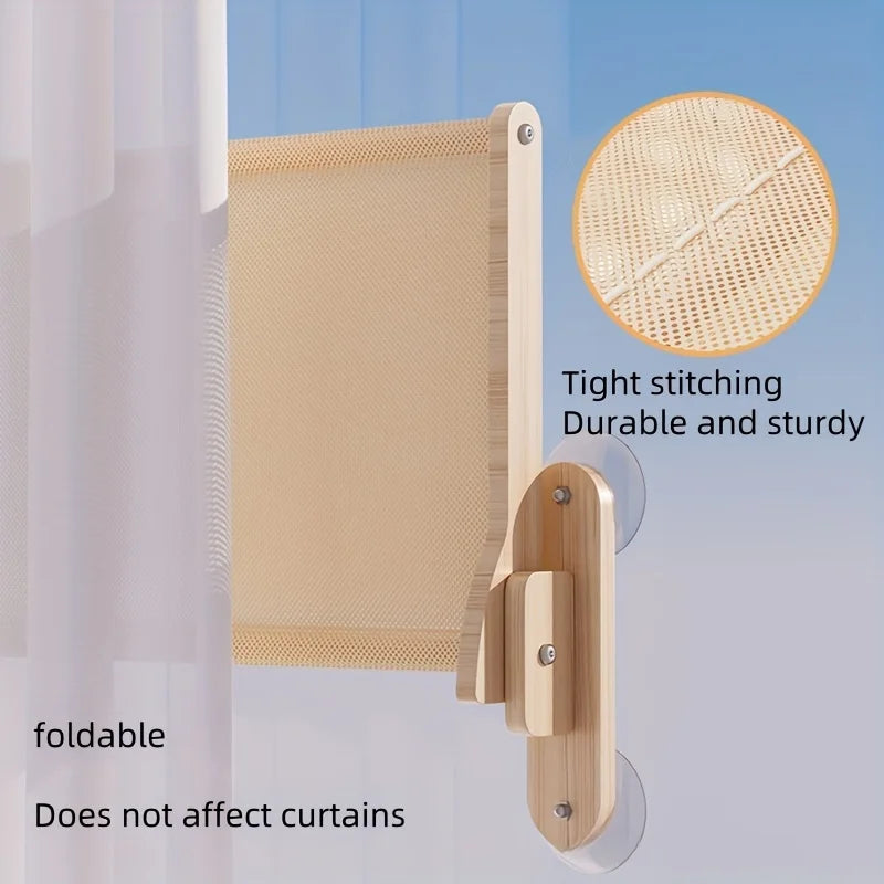 Solid Wood Cat Window Hammock Balcony Bed With Suction Cup