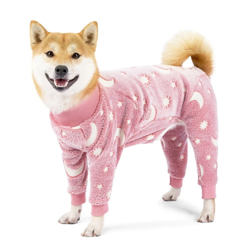 Winter Fleece Dog Jumpsuit Pajamas Small Medium Large Dogs