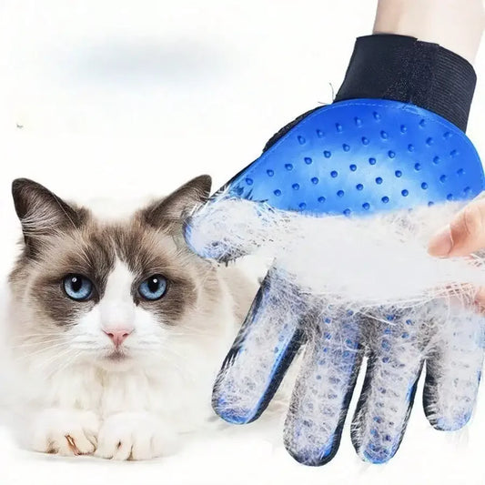 Pet Grooming Gloves For Cats And Dogs Deshedding Massage