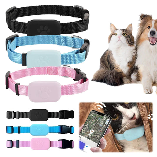 Smart Pet Tracker With Adjustable Collar For Cats And Dogs