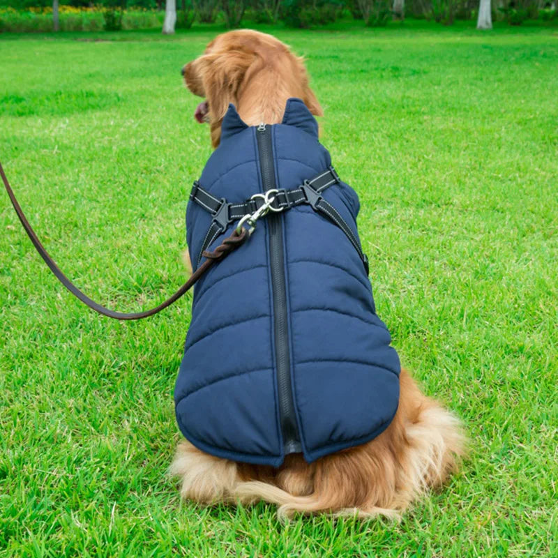 Winter Warm Dog Jacket Waterproof Coat Fleece With Harness For Small To Large Dogs All Sizes Chihuahua Labrador