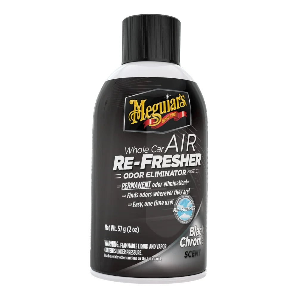 2 Pack Car Air Refresher Odor Eliminator Mist Black Chrome
