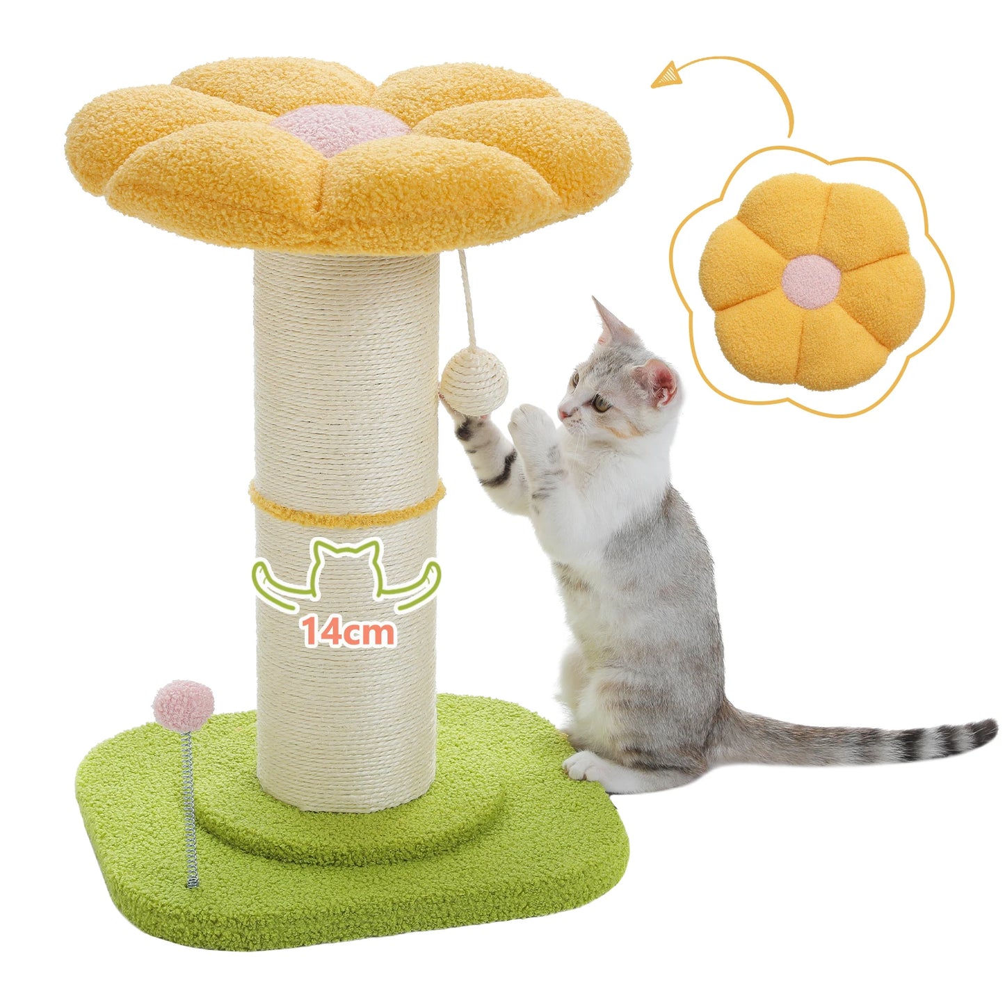 Cat Scratching Post With Unique Design Easy To Assemble