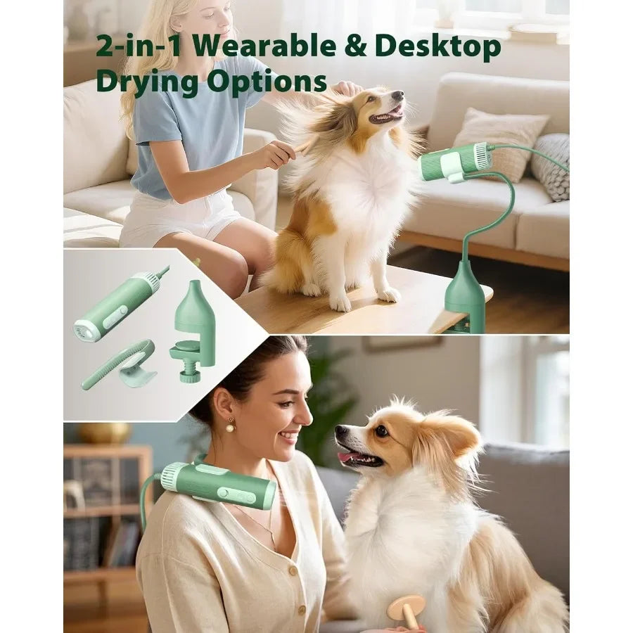 2In1 Pet Hair Dryer With Clamp Stand 950W Low Noise