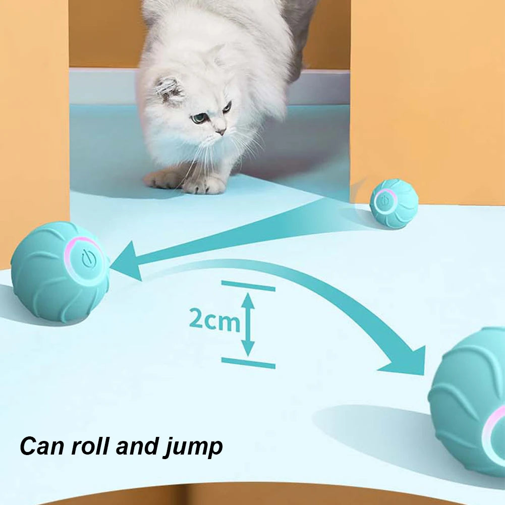 Cat Rolling Ball Toy USB Rechargeable Obstacle Avoidance