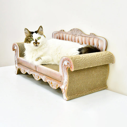 Cat Scratcher Sofa Bed Cardboard European Vintage Style