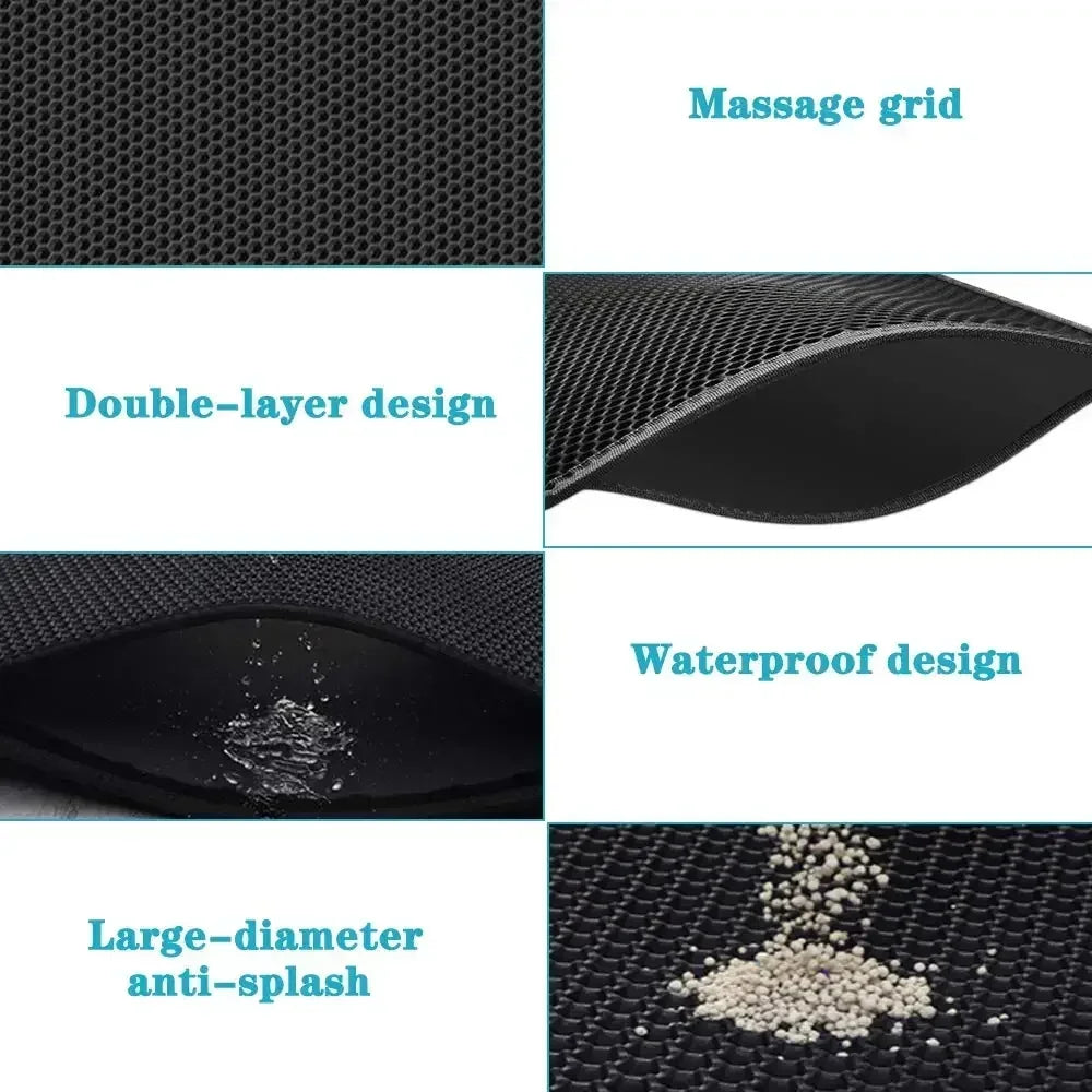 90x60 Cat Litter Mat Waterproof Double Layer Non Slip