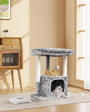 wooden cat tree
