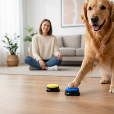 Dog Toys Funny Dog Recordable Pet Toys Talking Pet Starters Pet Speaking Buttons Portable Cute Pet Supplies