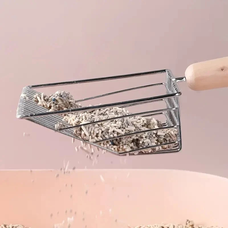 Stainless Steel Cat Litter Scoop Set Durable And Easy Clean