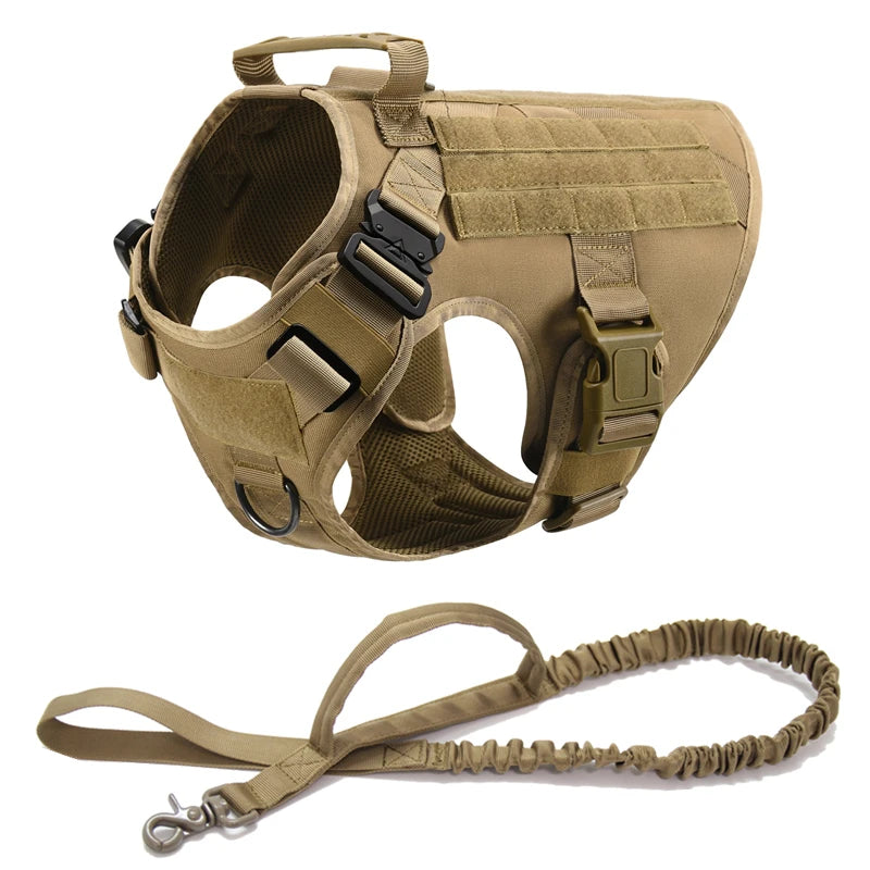 Tactical Dog Vest Harness And Leash Set For All Breeds