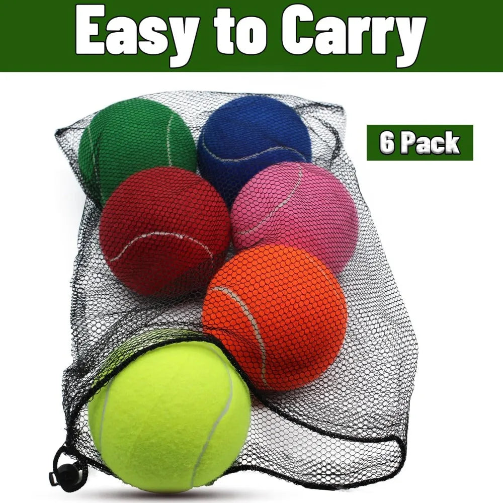 Magicorange Large 4 Inch Tennis Balls For Dogs Pack Of 6