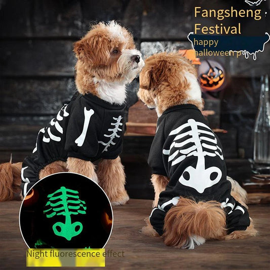 Halloween Dog Costume Night Light Adjustable Funny Soft