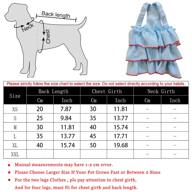 Pet Princess Summer Dog Dress One Piece Skirt For Dogs