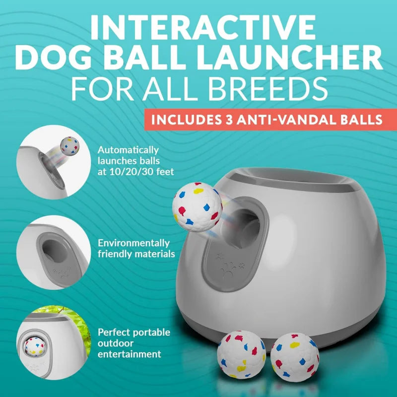 Automatic Ball Launcher Adjustable Distance Sensor For Dogs