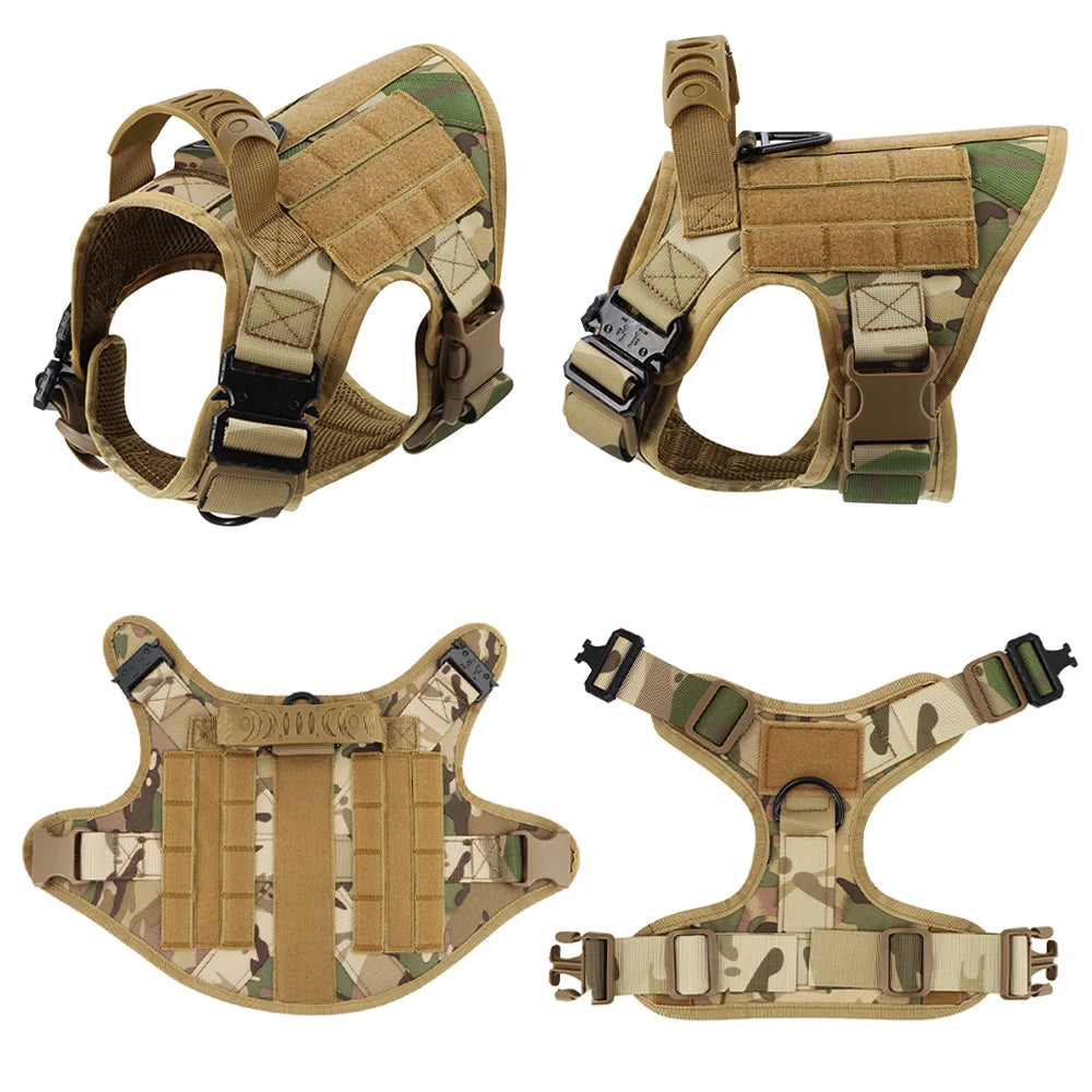 Tactical Dog Harness For Large Dogs Malinois No Pull