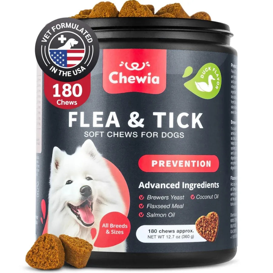 Dog Flea and Tick Treatment Chews for Dogs Immune Support