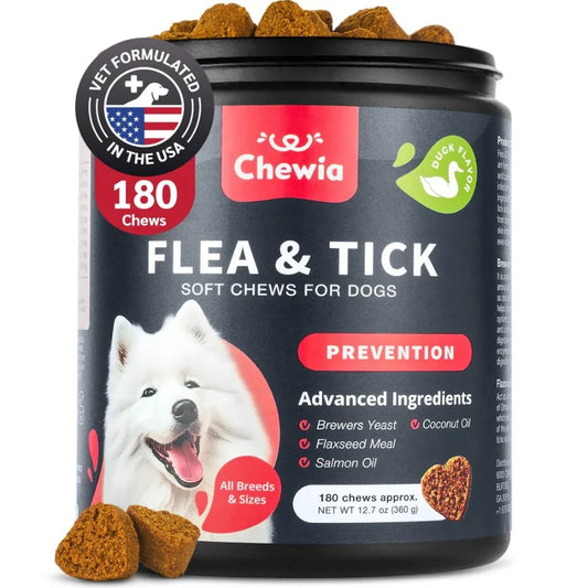Dog Flea and Tick Treatment Chews for Dogs Immune Support