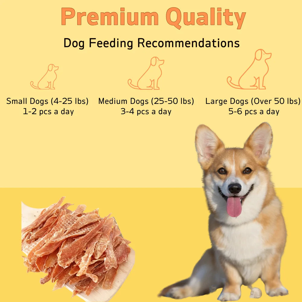 Chicken and Duck Jerky Dog Treats Real Chicken Healthy 150g