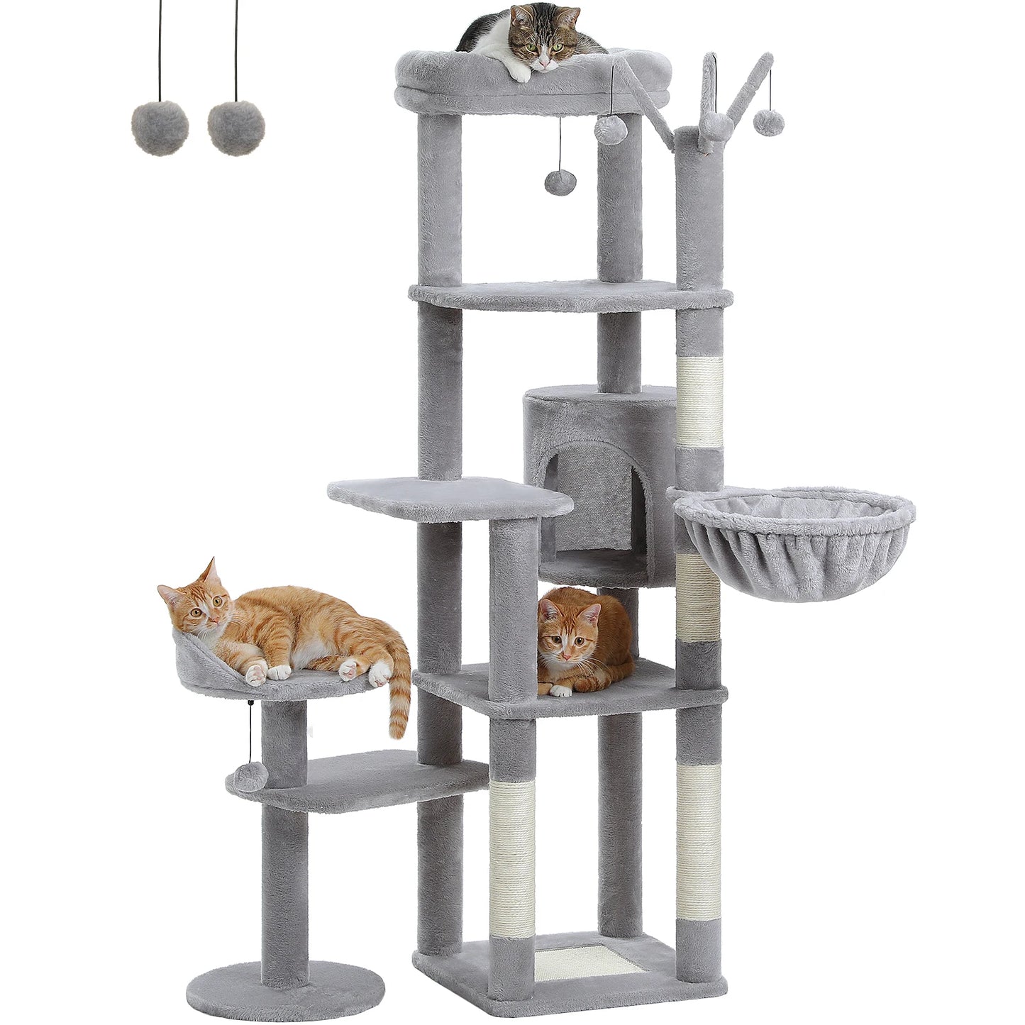 Cactus Tall Cat Tree Indoor Large Cats Multi Level Condo