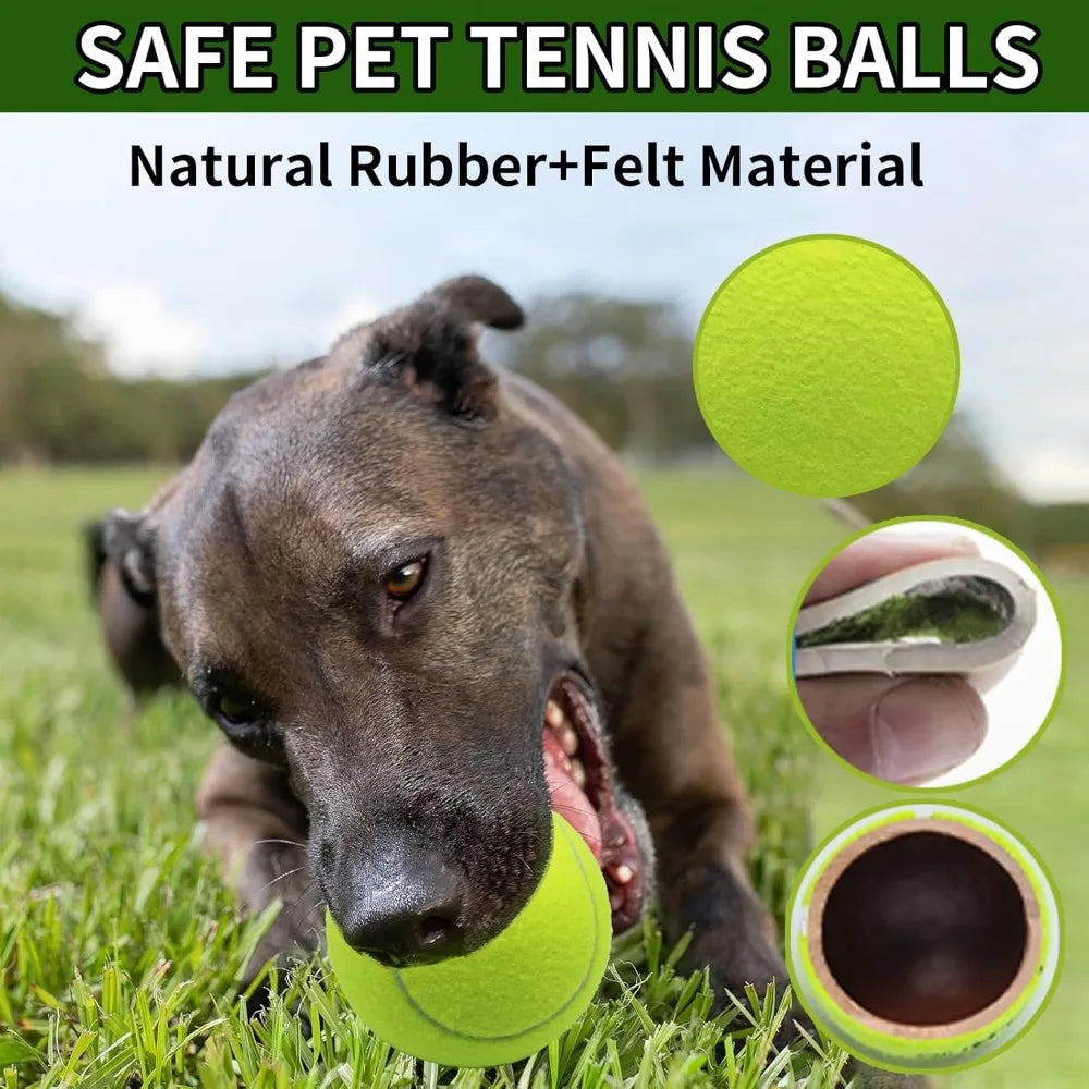 Magicorange Large 4 Inch Tennis Balls For Dogs Pack Of 6