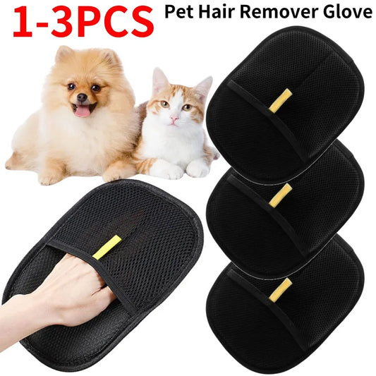Static Pet Hair Deshedding Glove For Dogs And Cats