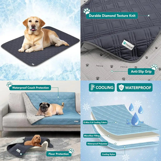 Waterproof Cooling Mat For Dog Premium Pet Cooling Blanket