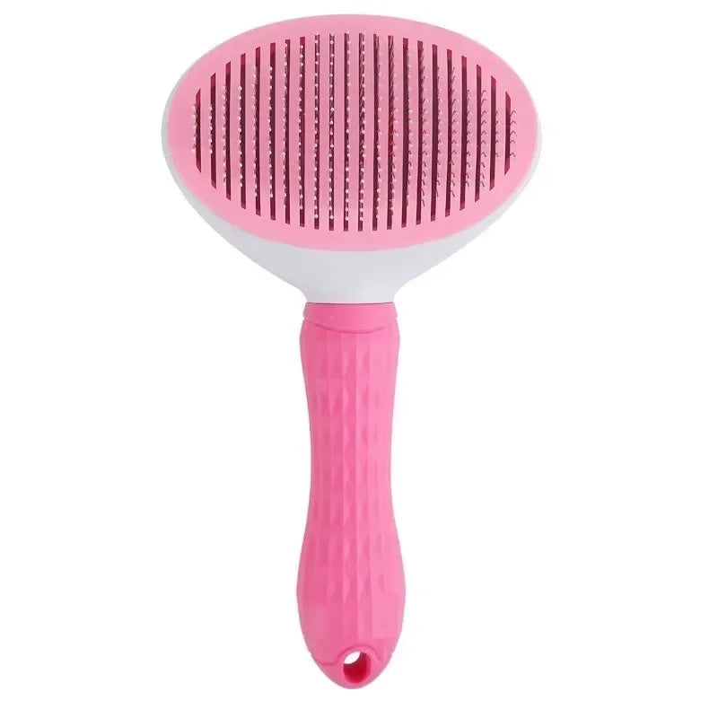 Self Cleaning Pet Hair Brush For Dogs And Cats Dematting Comb Grooming Tool Massaging Pet Hair Remover