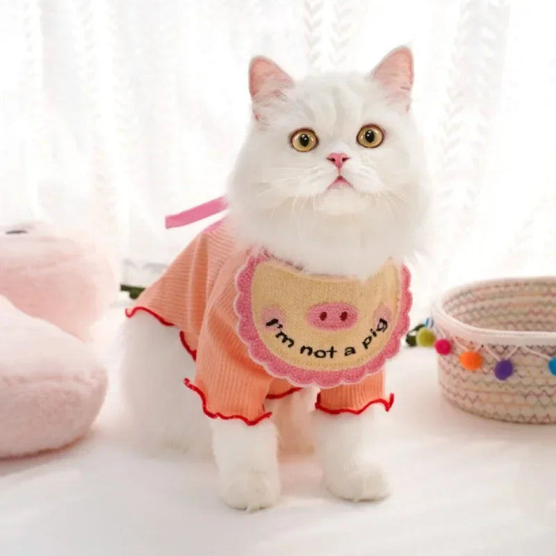 Pet Saliva Towel With Elastic Lace Up Decoration Embroidery