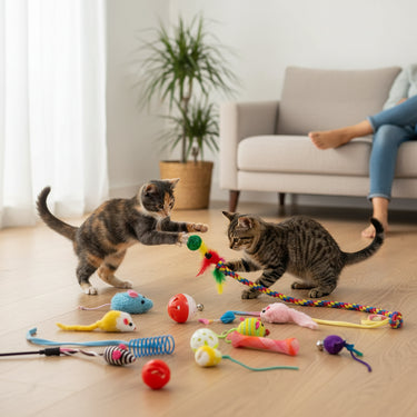 Cat Toys Set Suede