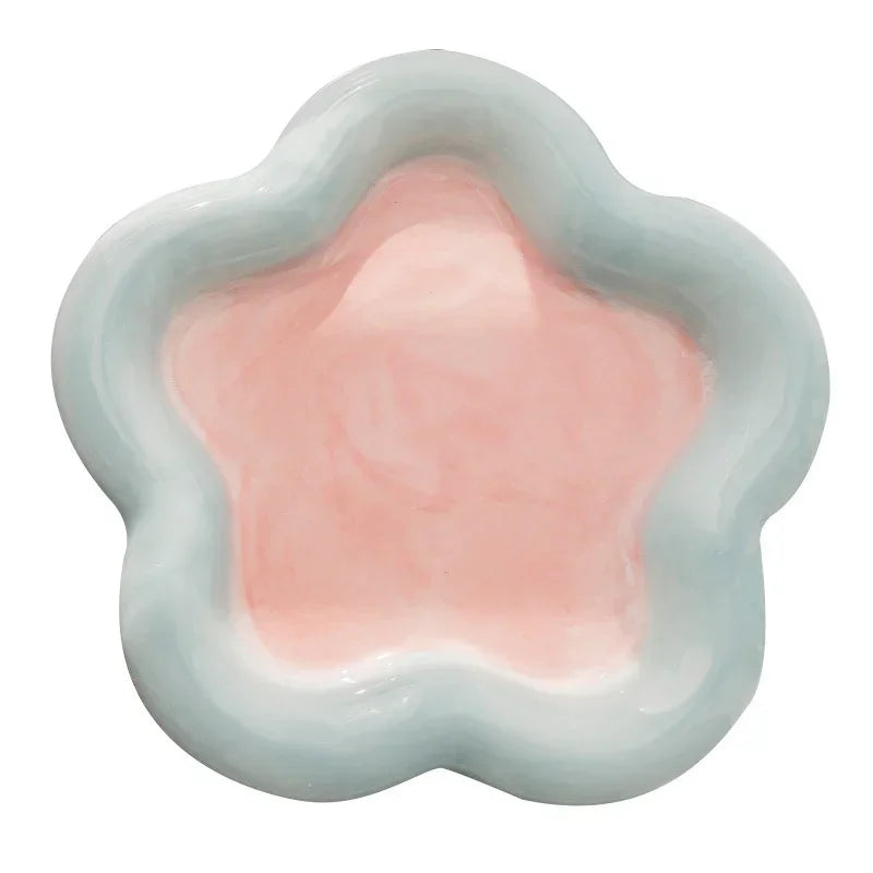 Cute Cartoon Ceramic Pet Bowl Water Feeding Cat And Dog 15cm