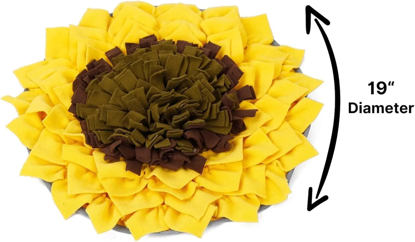 Sunflower Snuffle Mat Dogs Interactive Puzzle Feeding Mat